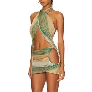 Jaded London - Size XS - Revolve - Halter Neck - Wrap Dress